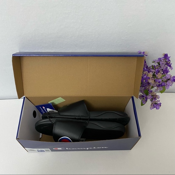 Champion Slide Sandals,Black Unisex,NWT - Picture 4 of 6